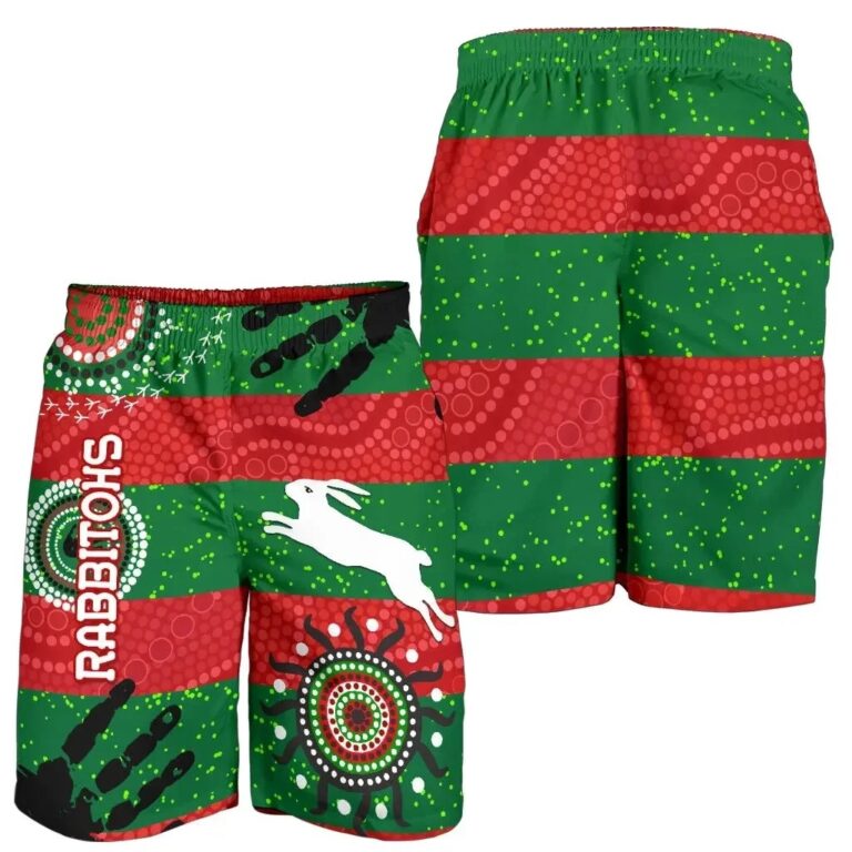 NRL South Sydney Rabbitohs Indigenous Men Shorts Country Style No.1 K36