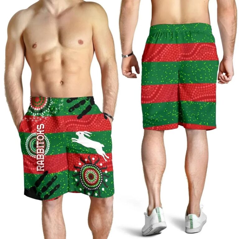 NRL South Sydney Rabbitohs Indigenous Men Shorts Country Style No.1 K36