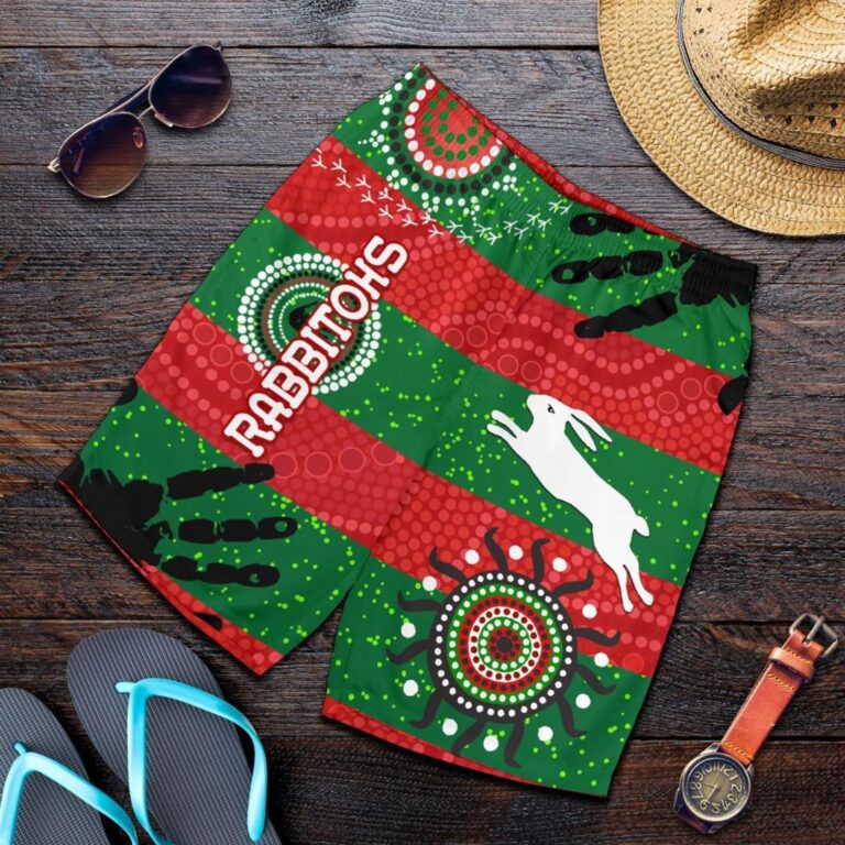 NRL South Sydney Rabbitohs Indigenous Men Shorts Country Style No.1 K36