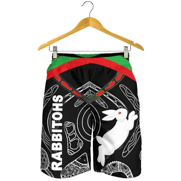 NRL Rabbitohs Men Shorts Indigenous Mystery Vibes K8