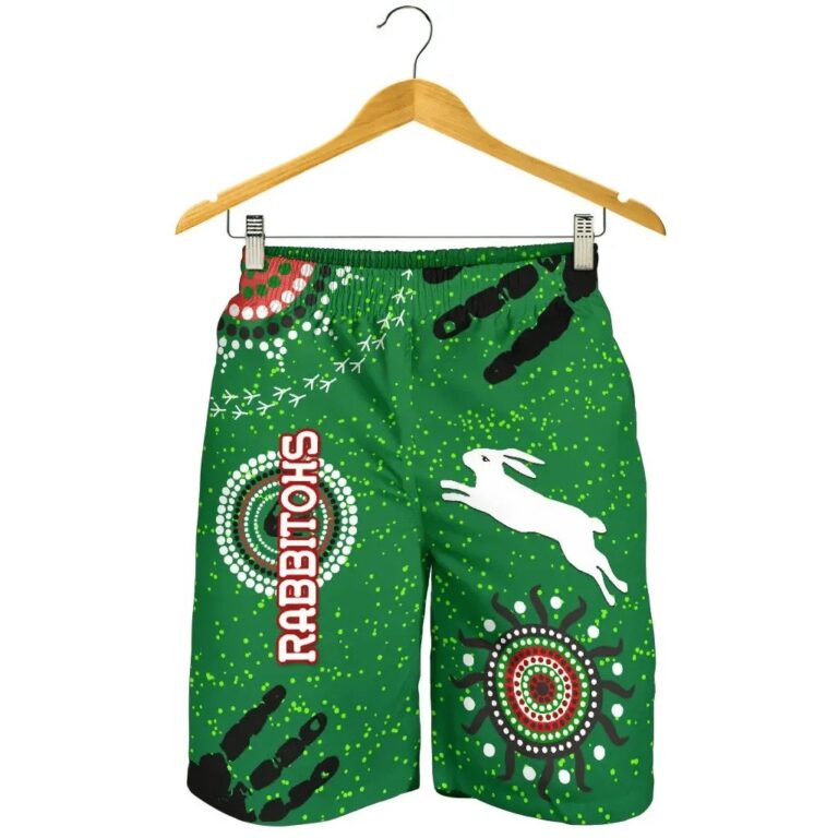 NRL South Sydney Rabbitohs Indigenous Men Shorts Country Style K36