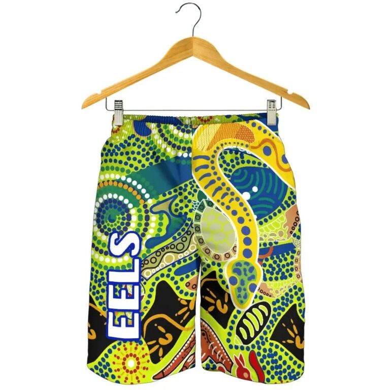 NRL Parramatta Men Shorts Eels Unique Indigenous K8