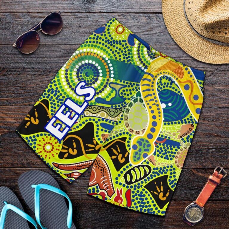 NRL Parramatta Men Shorts Eels Unique Indigenous K8