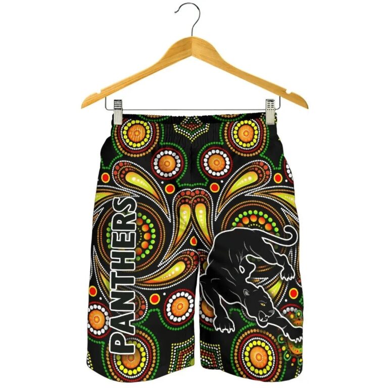 NRL Penrith Men Shorts Panthers Indigenous Vibes K8