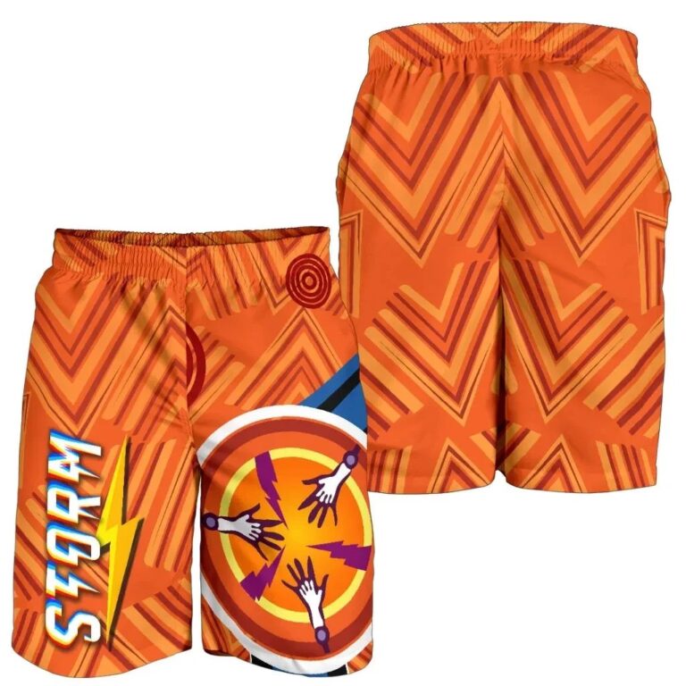 NRL Storm Men Shorts Simple Indigenous - Orange K8