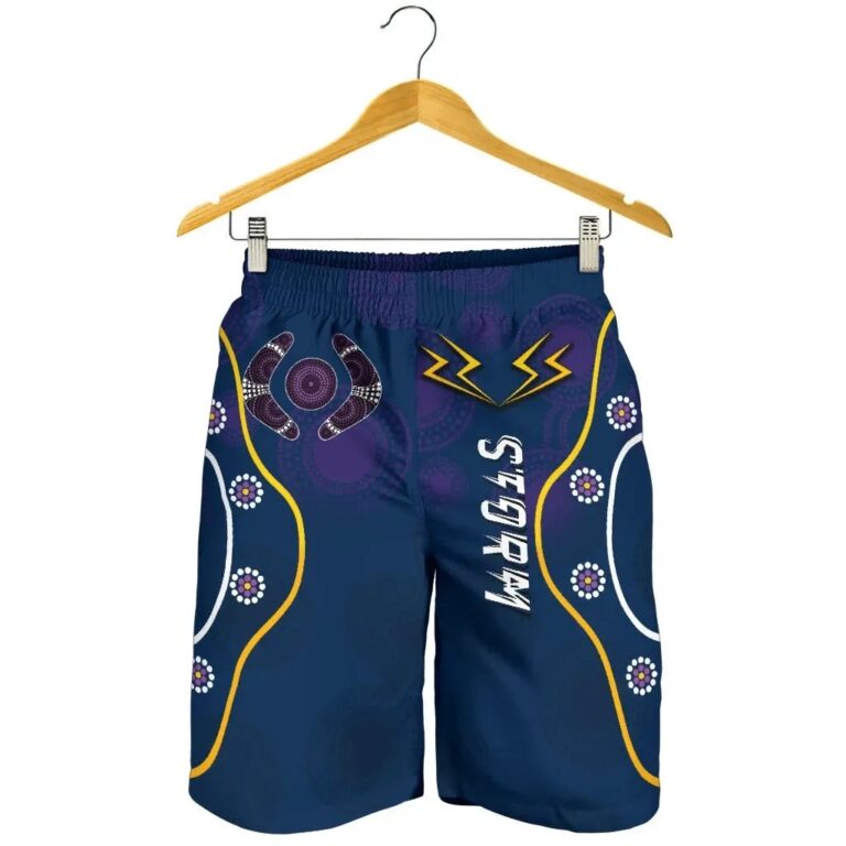 NRL Storm Men Shorts Melbourne Indigenous Champion K13
