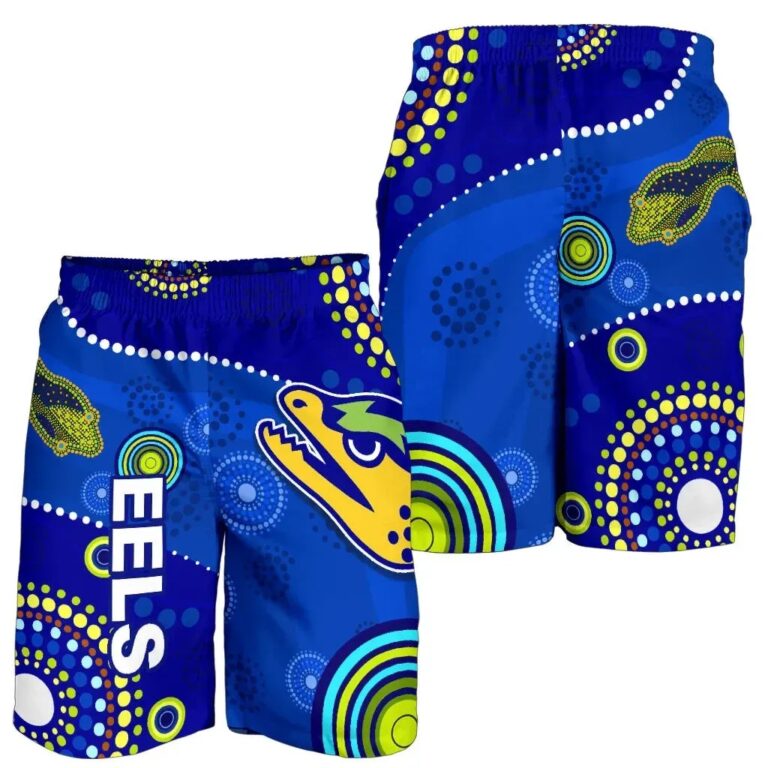 NRL Eels Indigenous Men Shorts Competitive K13