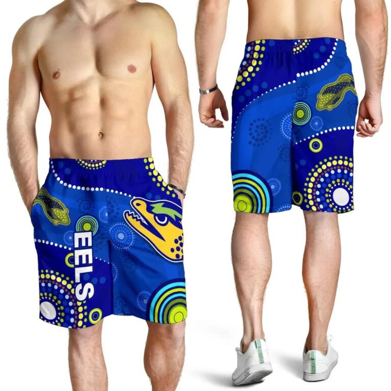 NRL Eels Indigenous Men Shorts Competitive K13