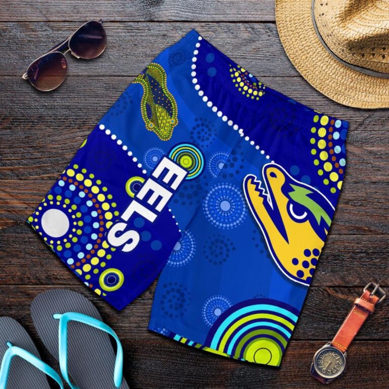 NRL Eels Indigenous Men Shorts Competitive K13