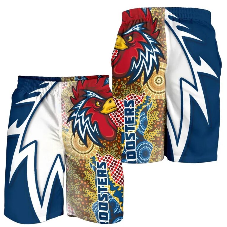 NRL Australia Roosters All Over Print Men's Shorts Free Style - Navy TH12