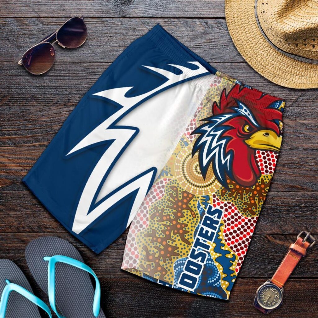 NRL Australia Roosters All Over Print Men's Shorts Free Style - Navy TH12