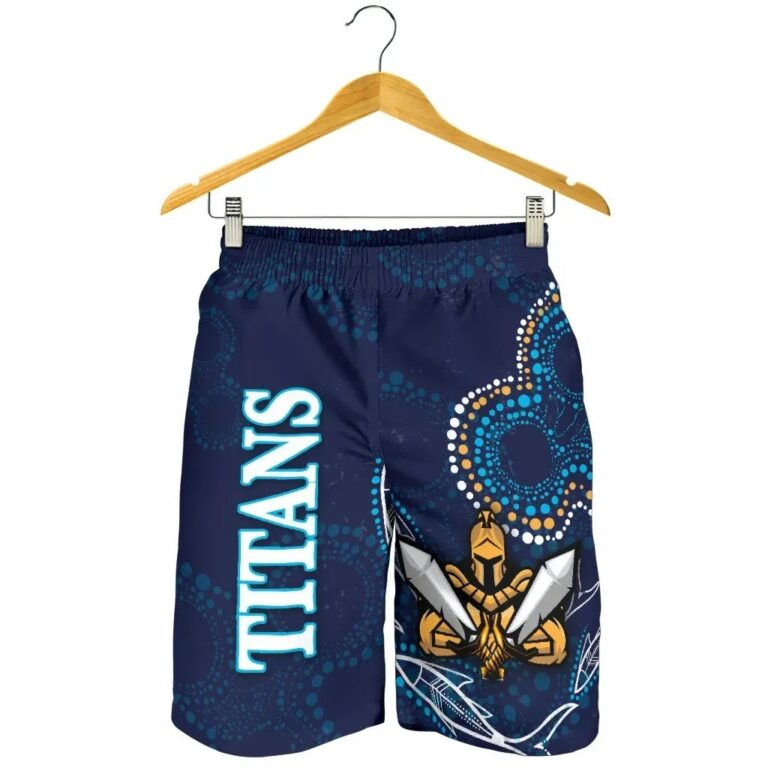 NRL Gold Coast Men Shorts Titans Gladiator Indigenous K8