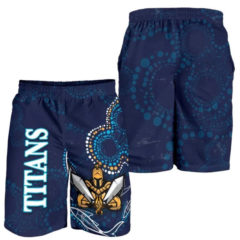 NRL Gold Coast Men Shorts Titans Gladiator Indigenous K8