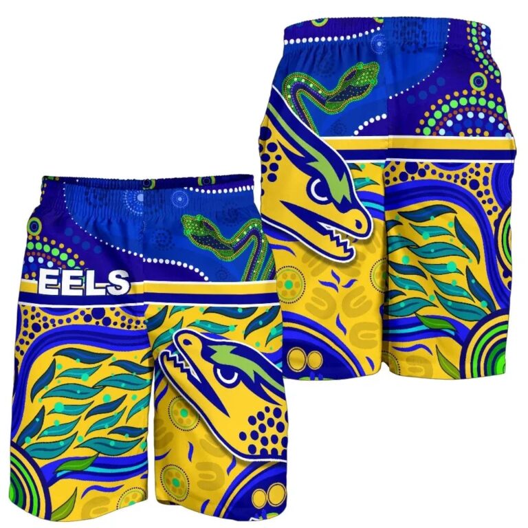 NRL Eels Indigenous Special Men Shorts Version Gold K13