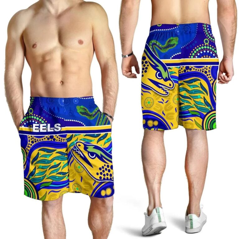 NRL Eels Indigenous Special Men Shorts Version Gold K13