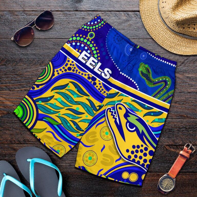 NRL Eels Indigenous Special Men Shorts Version Gold K13