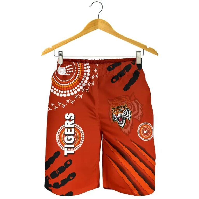 NRL Wests Men Shorts Tigers Indigenous Country Style K36