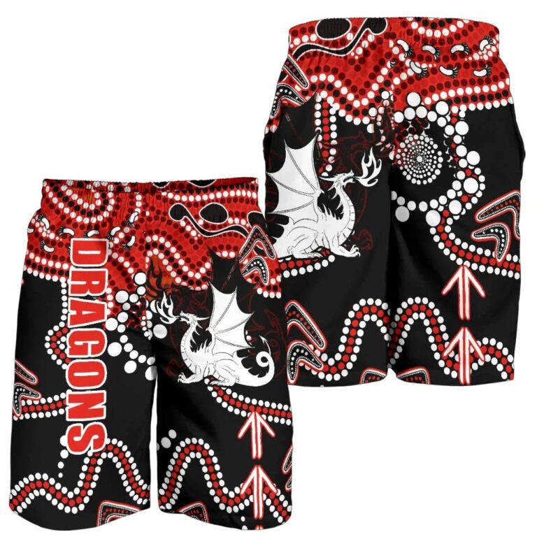 NRL Dragons Men Shorts St. George Indigenous Limited K13