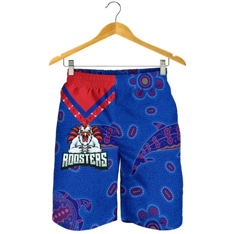 NRL Sydney Roosters Indigenous Anzac Men Shorts Prairie Style K36