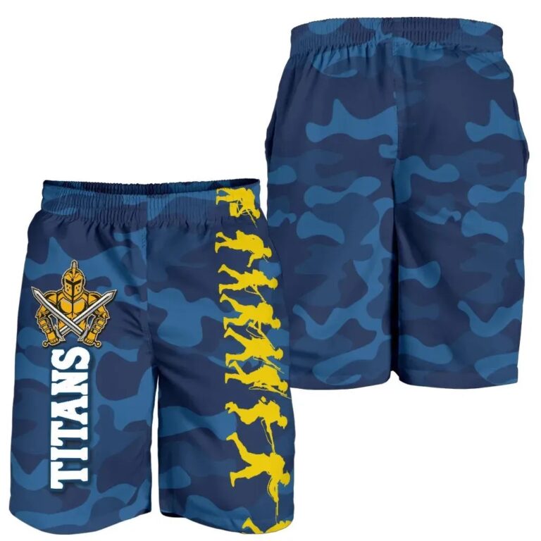 NRL Gold Coast Titans Men Shorts Anzac Country Style K36
