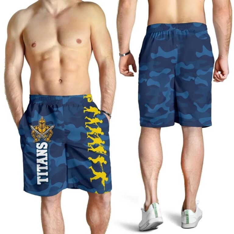 NRL Gold Coast Titans Men Shorts Anzac Country Style K36