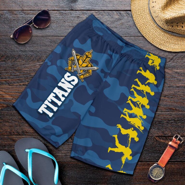 NRL Gold Coast Titans Men Shorts Anzac Country Style K36