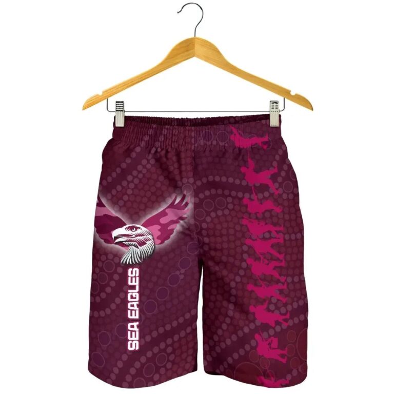 NRL Sea Eagles Men Shorts Anzac Country Style K36