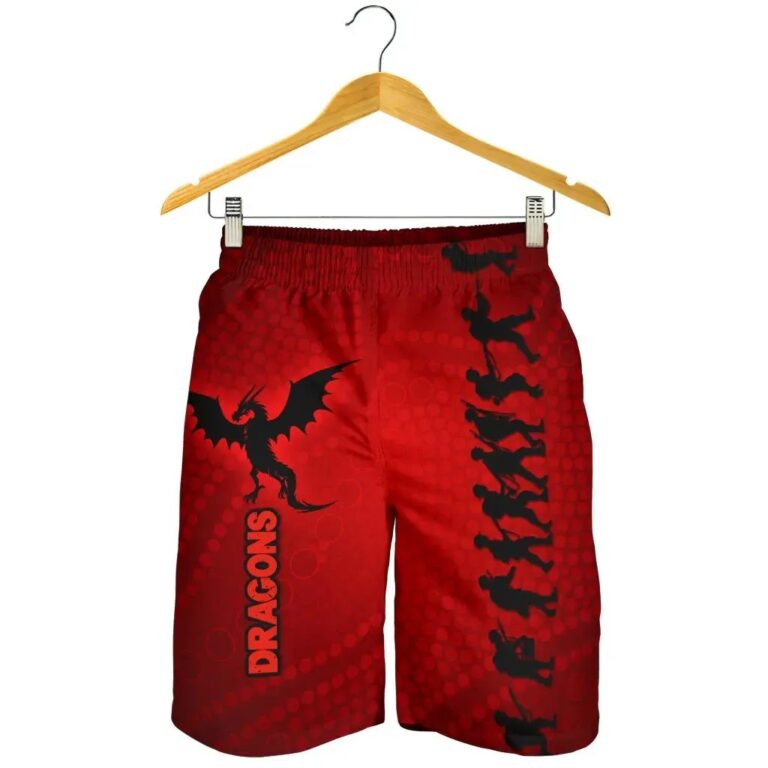 NRL St. George Dragons Men Shorts Anzac Country Style K36