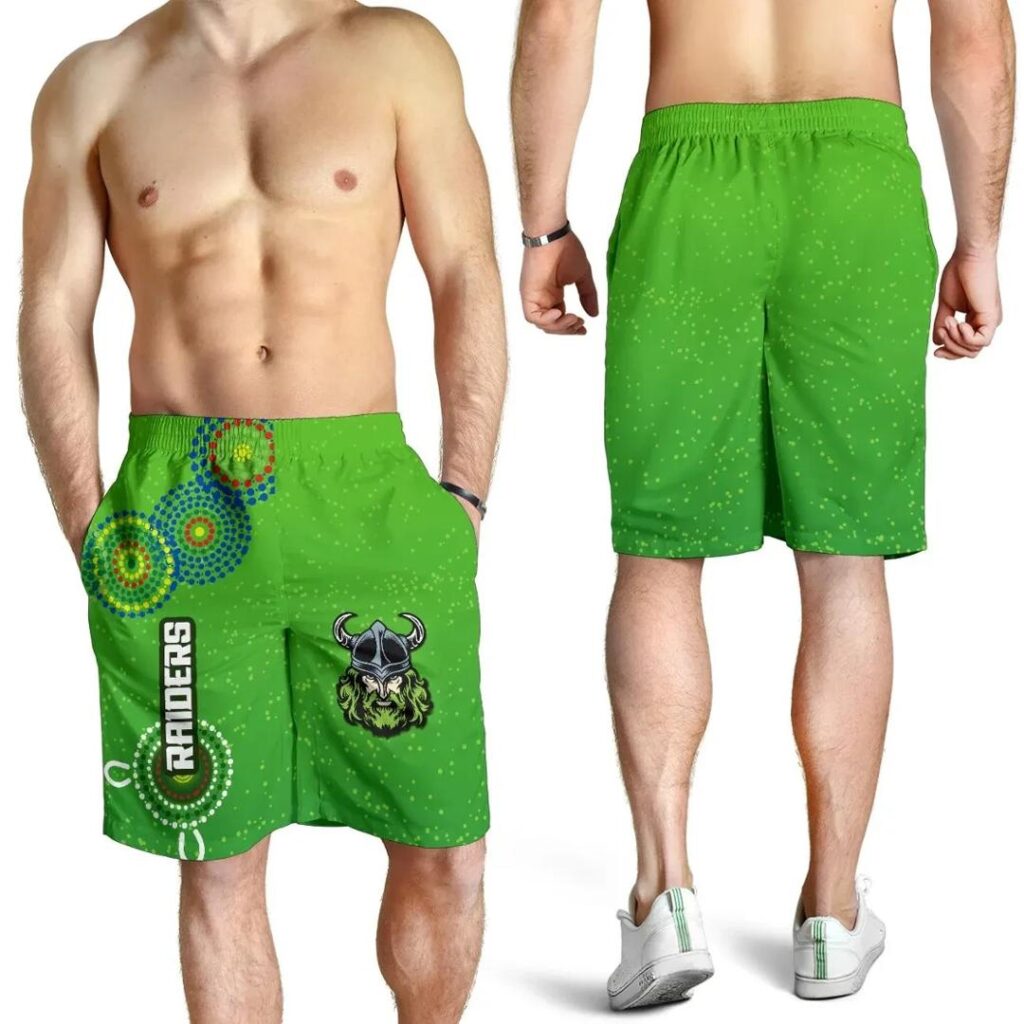 NRL Naidoc Raiders Men Shorts Canberra Indigenous Style K36