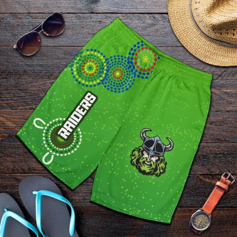 NRL Naidoc Raiders Men Shorts Canberra Indigenous Style K36