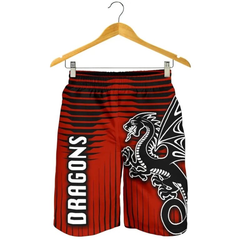 NRL St. George Dragons Men Shorts Unique K8