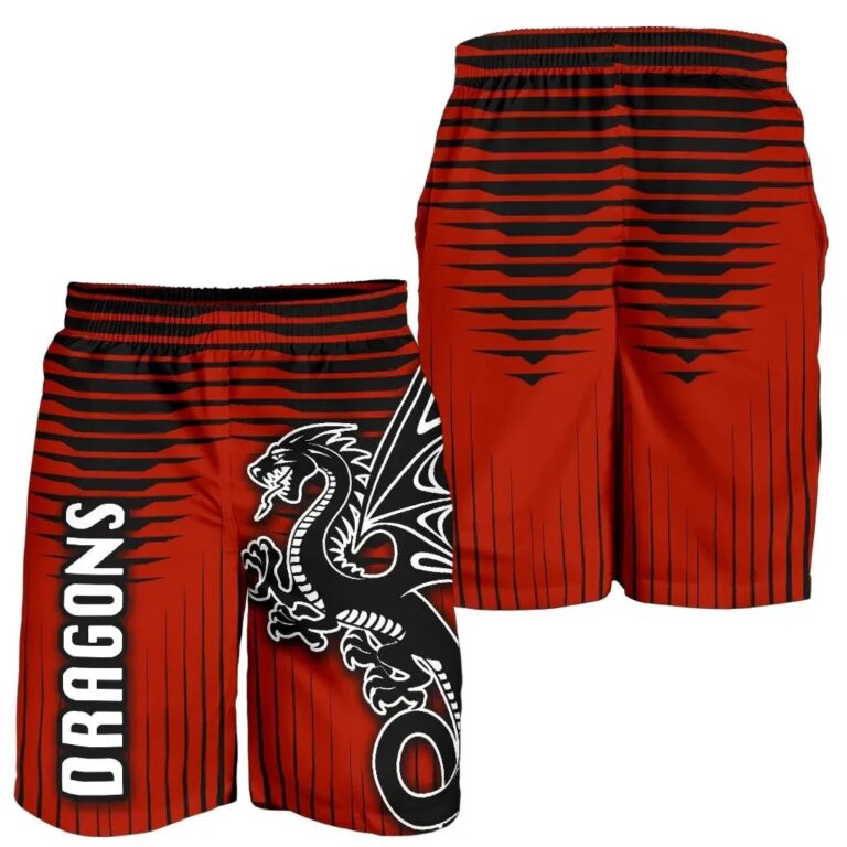 NRL St. George Dragons Men Shorts Unique K8