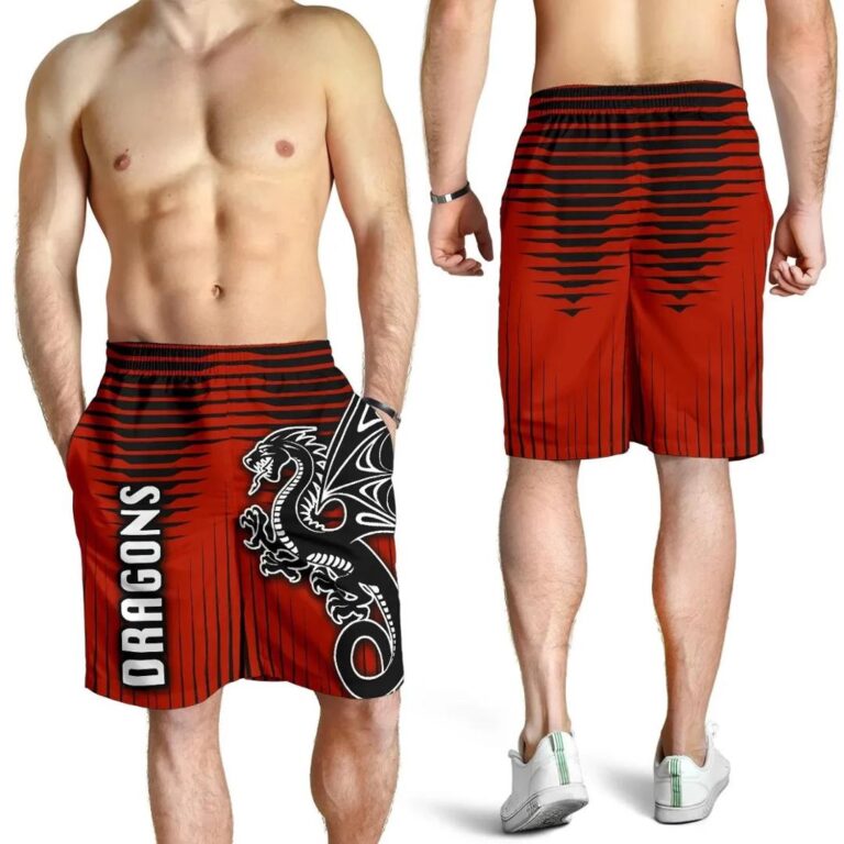 NRL St. George Dragons Men Shorts Unique K8
