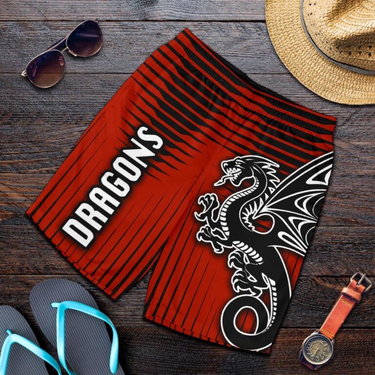 NRL St. George Dragons Men Shorts Unique K8