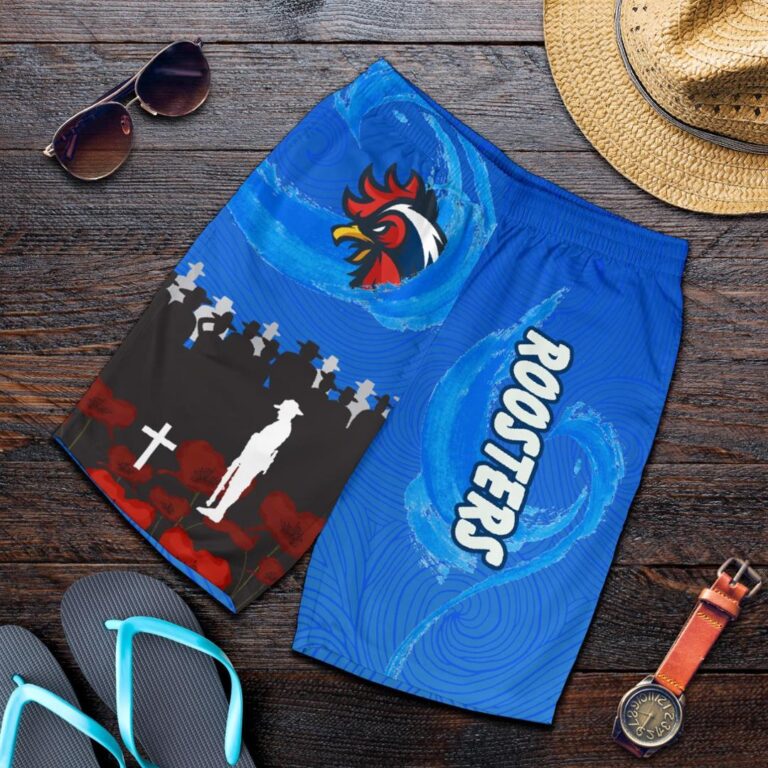 NRL Sydney Roosters Men Shorts Prairie Style K36