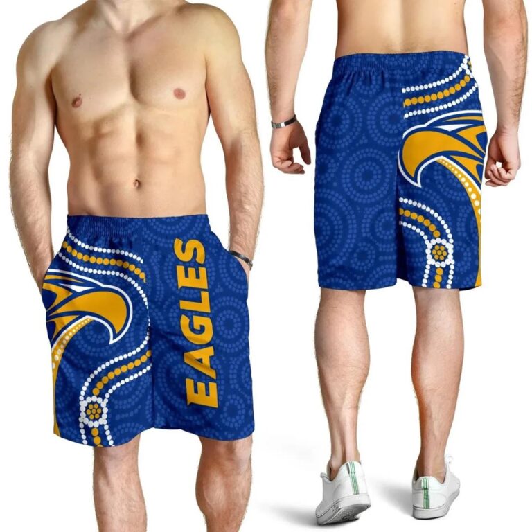 NRL Australia Football Men's Shorts Eagles Indigenous TH6
