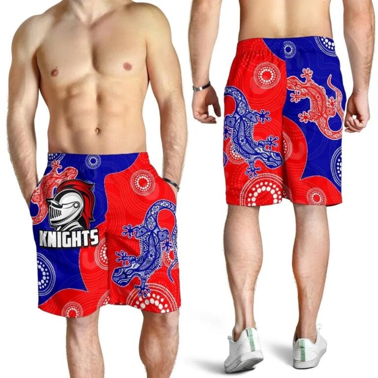 NRL Newcastle Knights All Over Print Men's Shorts Aboriginal TH4