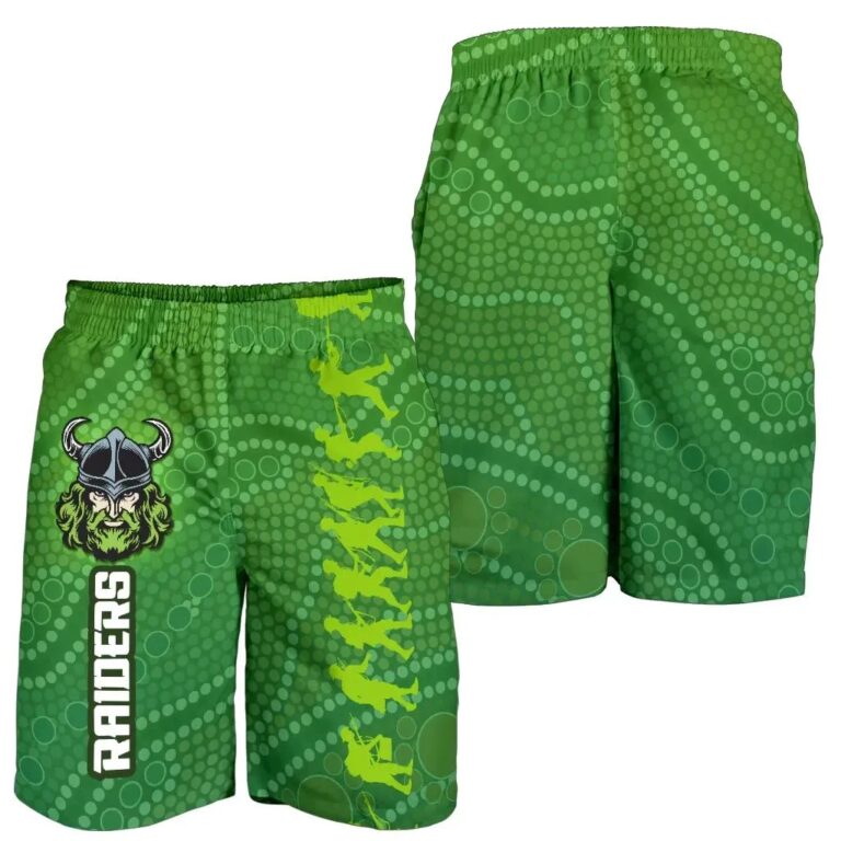 NRL Canberra Raiders Men Shorts Anzac Country Style K36