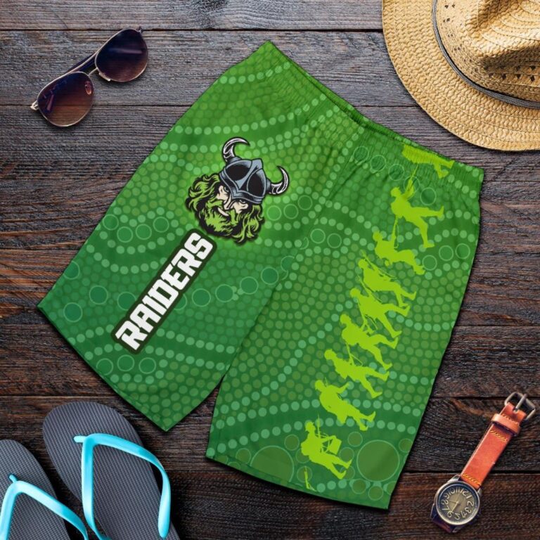 NRL Canberra Raiders Men Shorts Anzac Country Style K36