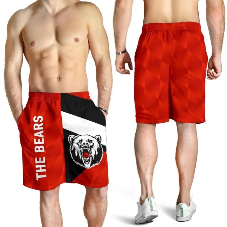NRL North Sydney Men Shorts The Bears Sporty Style K8