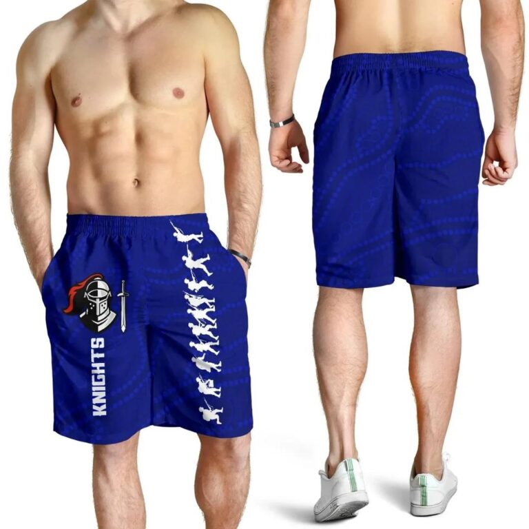 NRL Newcastle Knights Men Shorts Anzac Country Style K36