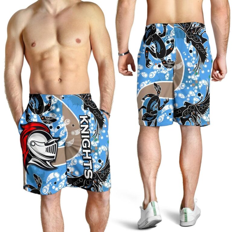 NRL Knights All Over Print Men's Shorts Aboriginal 2 TH4