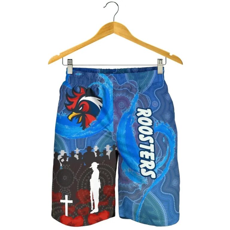 NRL Sydney Roosters Aboriginal Men Shorts Prairie Style K36