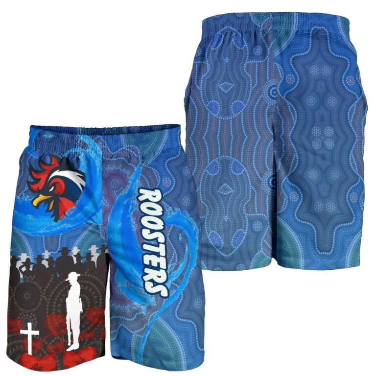 NRL Sydney Roosters Aboriginal Men Shorts Prairie Style K36