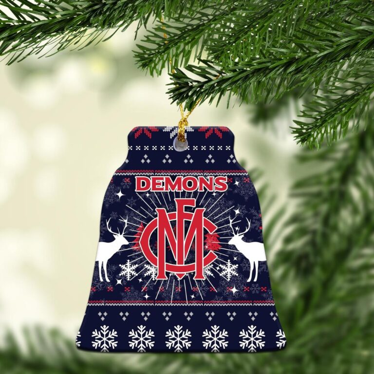 AFL Melbourne Demons Christmas Ornament - Christmas Ugly Style