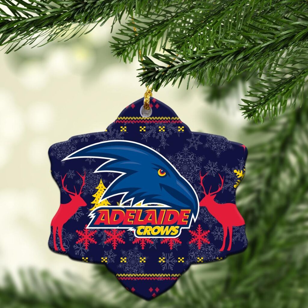 AFL Adelaide Crows Christmas Ornament - Christmas Ugly Style