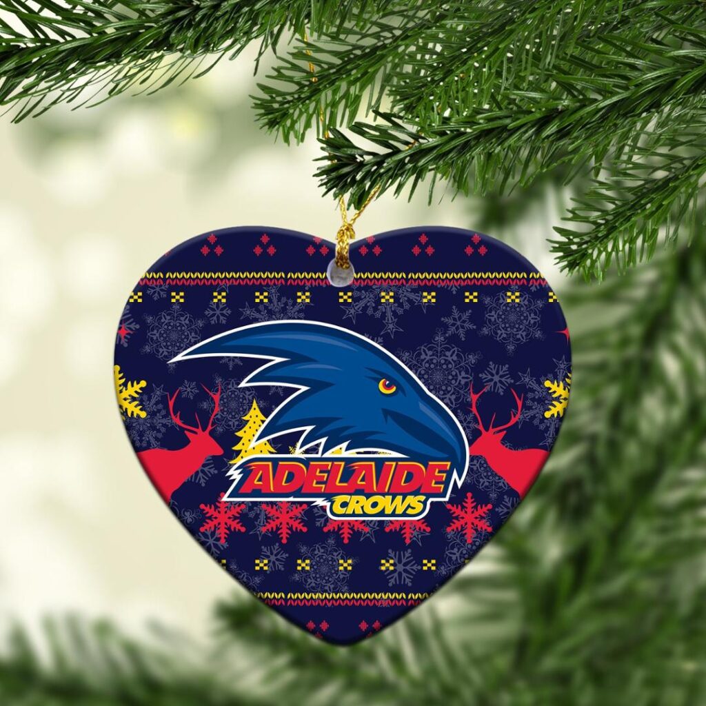 AFL Adelaide Crows Christmas Ornament - Christmas Ugly Style