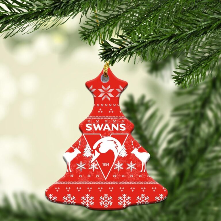 AFL Sydney Swans Christmas Ornament - Christmas Ugly Style