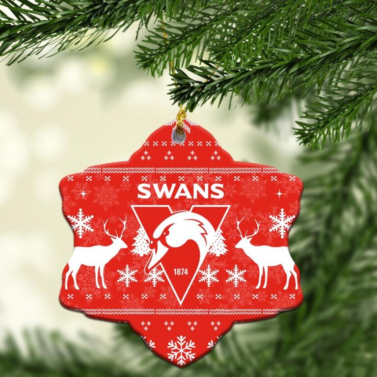 AFL Sydney Swans Christmas Ornament - Christmas Ugly Style