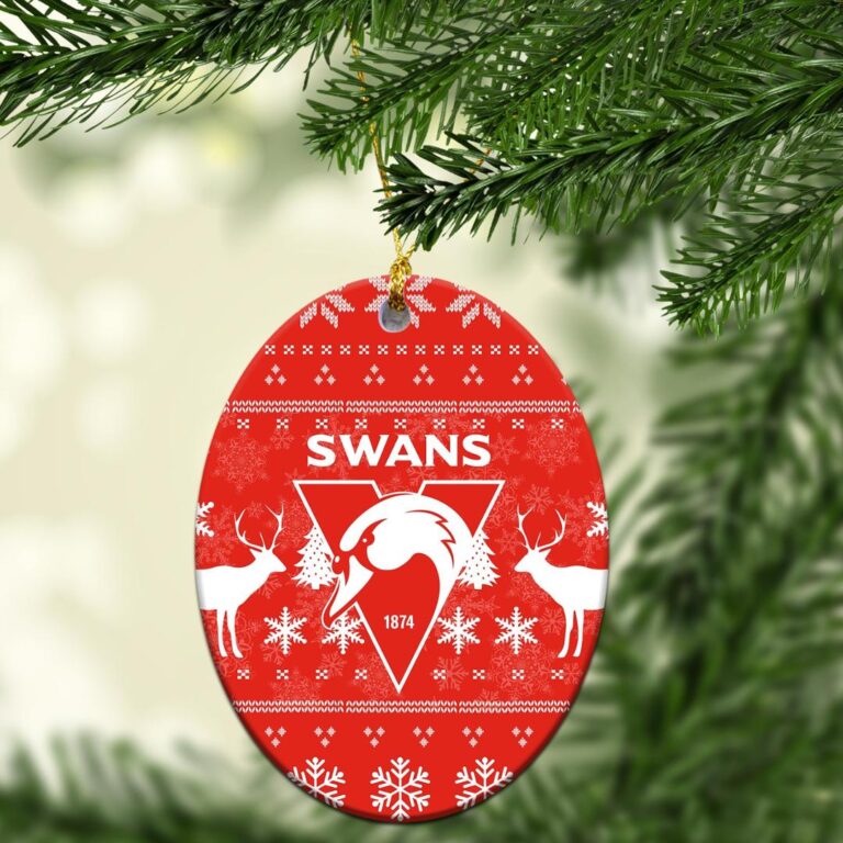 AFL Sydney Swans Christmas Ornament - Christmas Ugly Style
